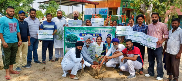 The environment can be saved only by planting more saplings - Sarpanch Lakhveer Singh